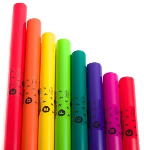 rijtje met boomwhackers